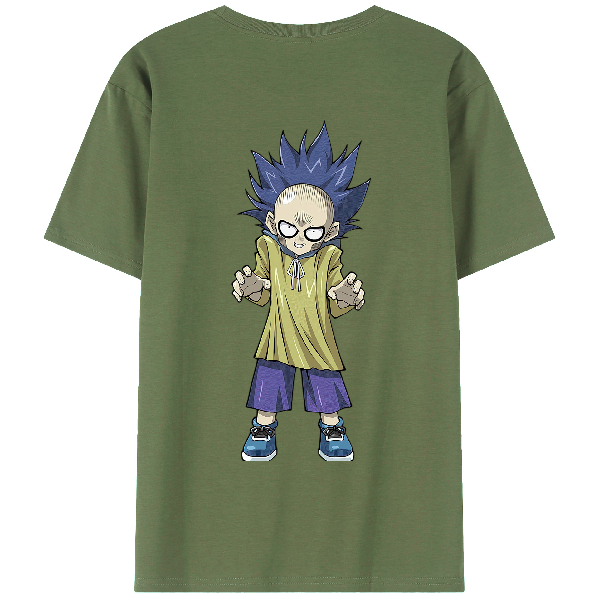 （画像用） 遊☆戯☆王 Yu-Gi-Oh! 綿100％ メンズ半袖Tシャツ（バックプリント） 通気性